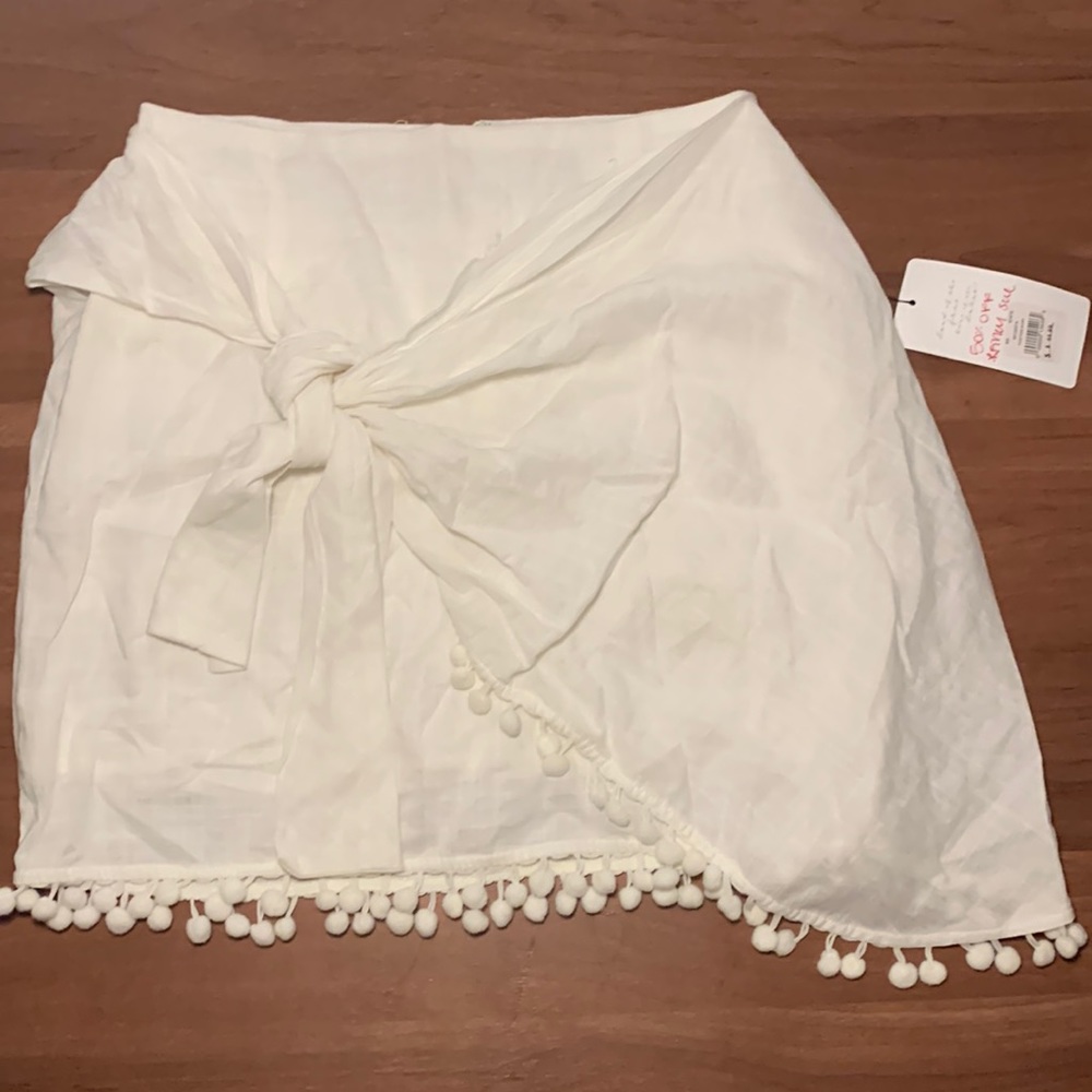 American Threads Pom Pom Wrap Skirt